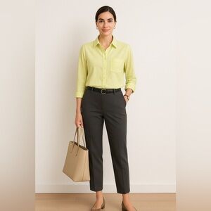 Vintage Weekend Max Mara Mint Green 3/4 Sleeves Button Front  Shirt Size Large